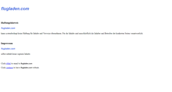 Desktop Screenshot of flugladen.com